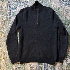 Ralph Lauren Men's Black Half-Zip Sweater